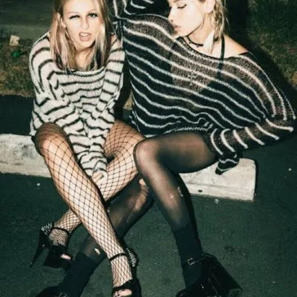 Other UK Navarro Jumper, Black White Stripes, EUC